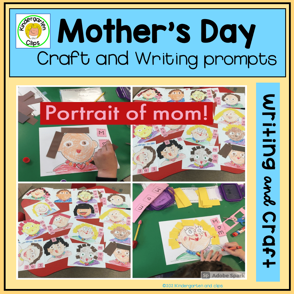 Mothers day craft ideas cover of product portrait of mom and pictures of child made moms faces