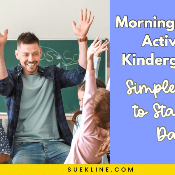 Morning meeting activities kindergarten. Male teacher with students