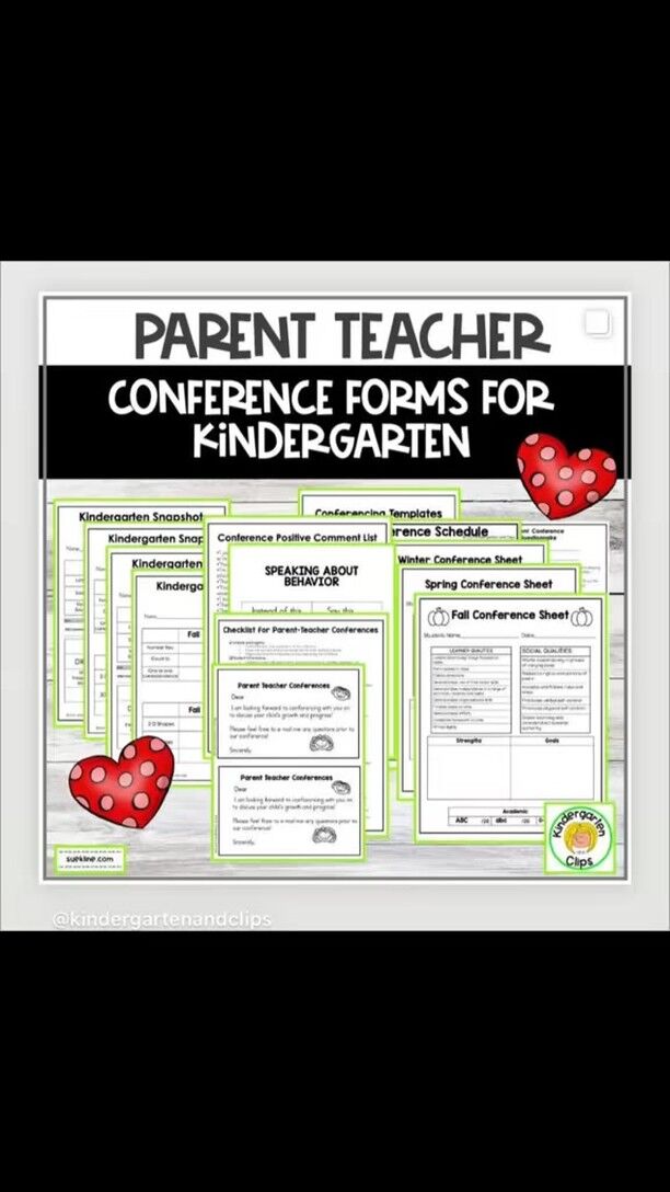 Parent-Teacher Conferences? No stress needed!First-time kindergarten teacher? Or just tired of scrambling to prep?These low-prep conference forms will walk you through it all—start to finish! From organizing your schedule to choosing the right words during your meeting, these print-and-go tools make conference time simple and smooth.What’s inside: •  Conference checklist •  Positive comment list •  Behavior talking points •  Editable invite & schedule sheet •  Parent questionnaire •  Goal-setting + social & learner qualities (Fall, Winter, Spring) •  Literacy & Math Snapshot Sheet •  Reminder note •  Thank you noteStay organized. Speak confidently. Focus on what matters most—your students!Grab the full set here:https://www.teacherspayteachers.com/Product/Kindergarten-Parent-Teacher-Conference-Forms-Low-Prep-Checklist-Comments-10216443#kindergartenteacher #teacherorganization #parentteacherconference #kindergartentips #teacherlife #classroomcommunity #iteachk #kindergartenclassroom #teacherresources #tptresources #kindergartenandclips